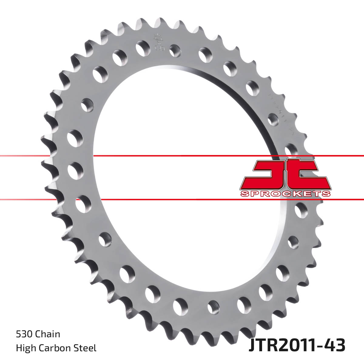 Steel Rear Sprocket - 43 Tooth 530 - For Daytona, Speed Triple, Sprint - Click Image to Close