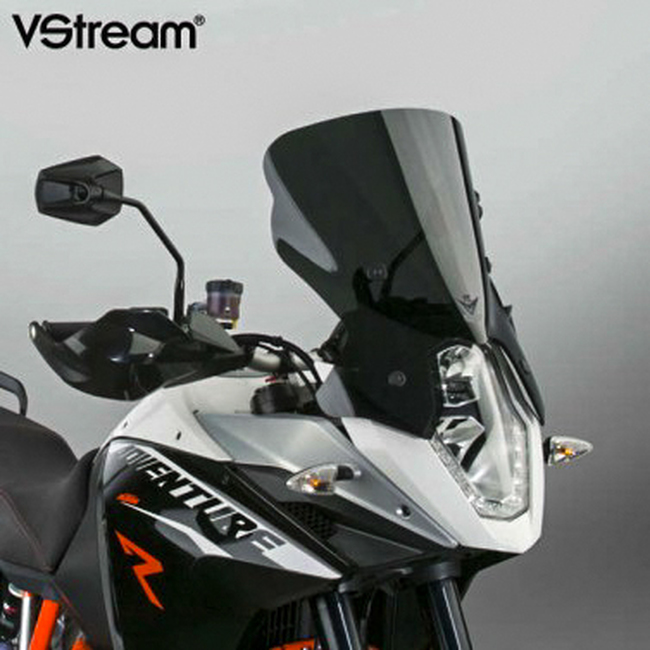 Dark Smoke Vstream Windscreen - For 14-16 KTM 1190 - Click Image to Close