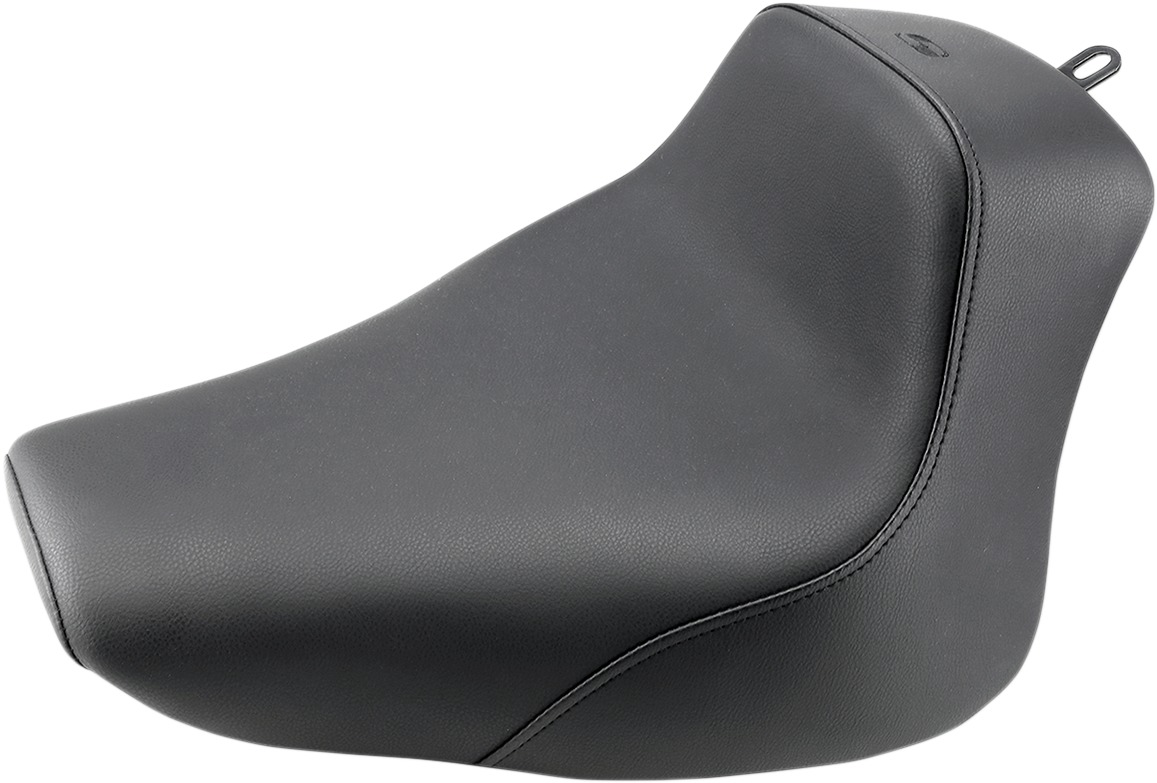 Heels Down Plain Solo Seat Black Low&Forward - For 00-06 Harley Softail - Click Image to Close