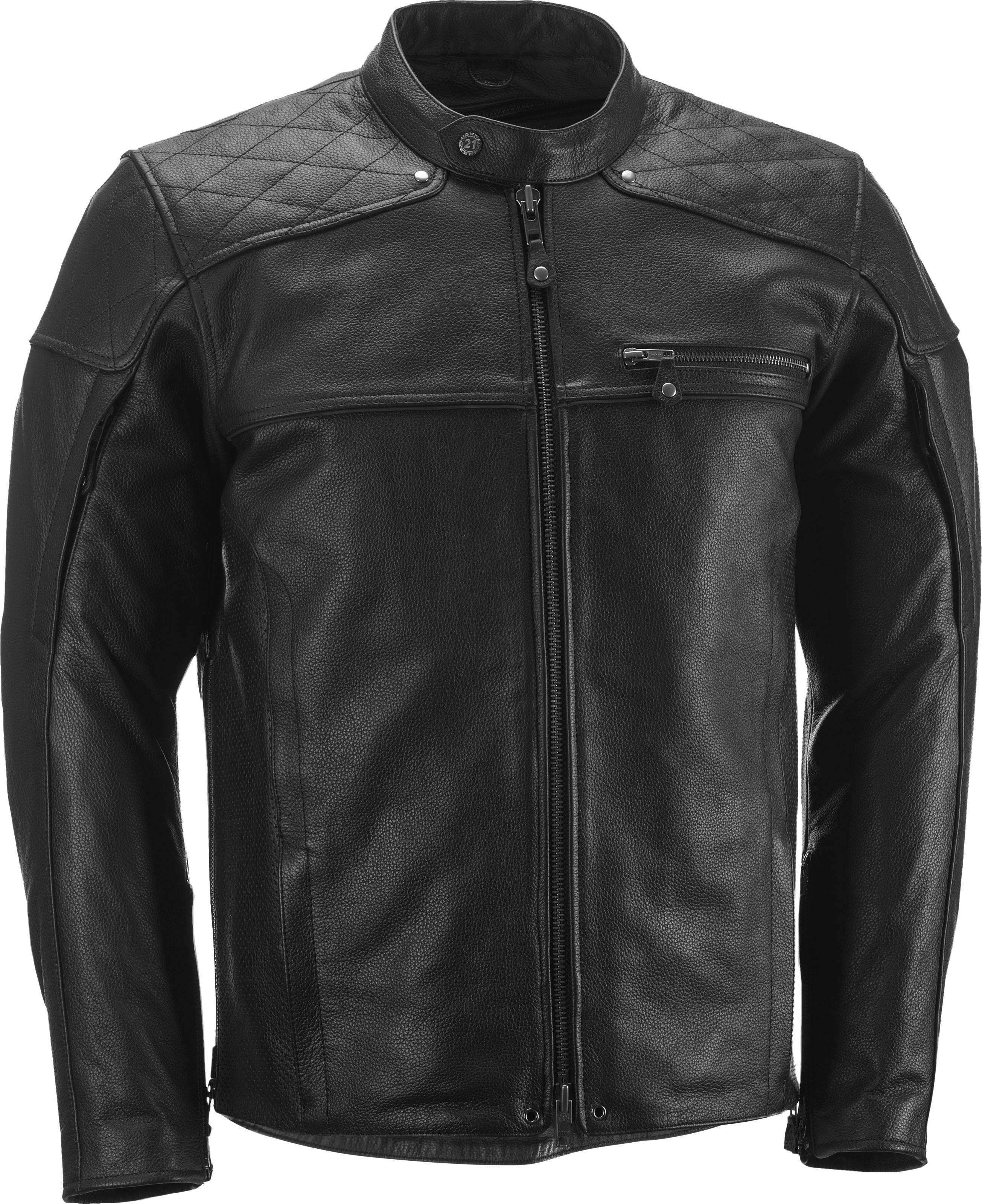 Gasser Riding Jacket Black Large - Click Image to Close