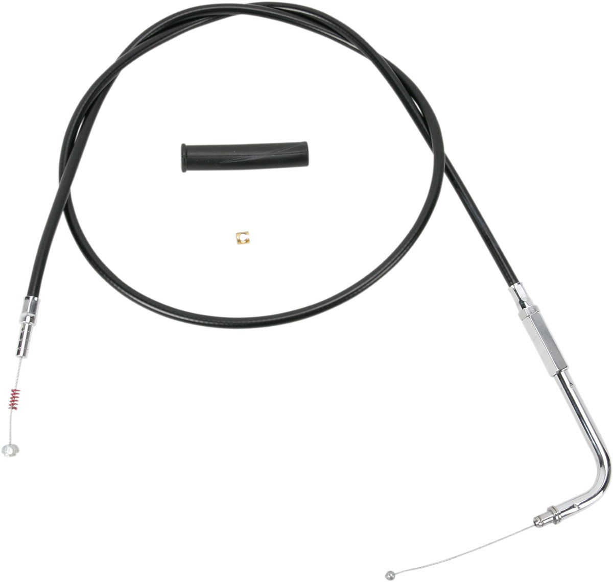 Drag Specialties Black Vinyl Idle Cable 30in For Harley-Davidson XL Sportster - 30in idle cable for Harley-Davidson XL models - Click Image to Close