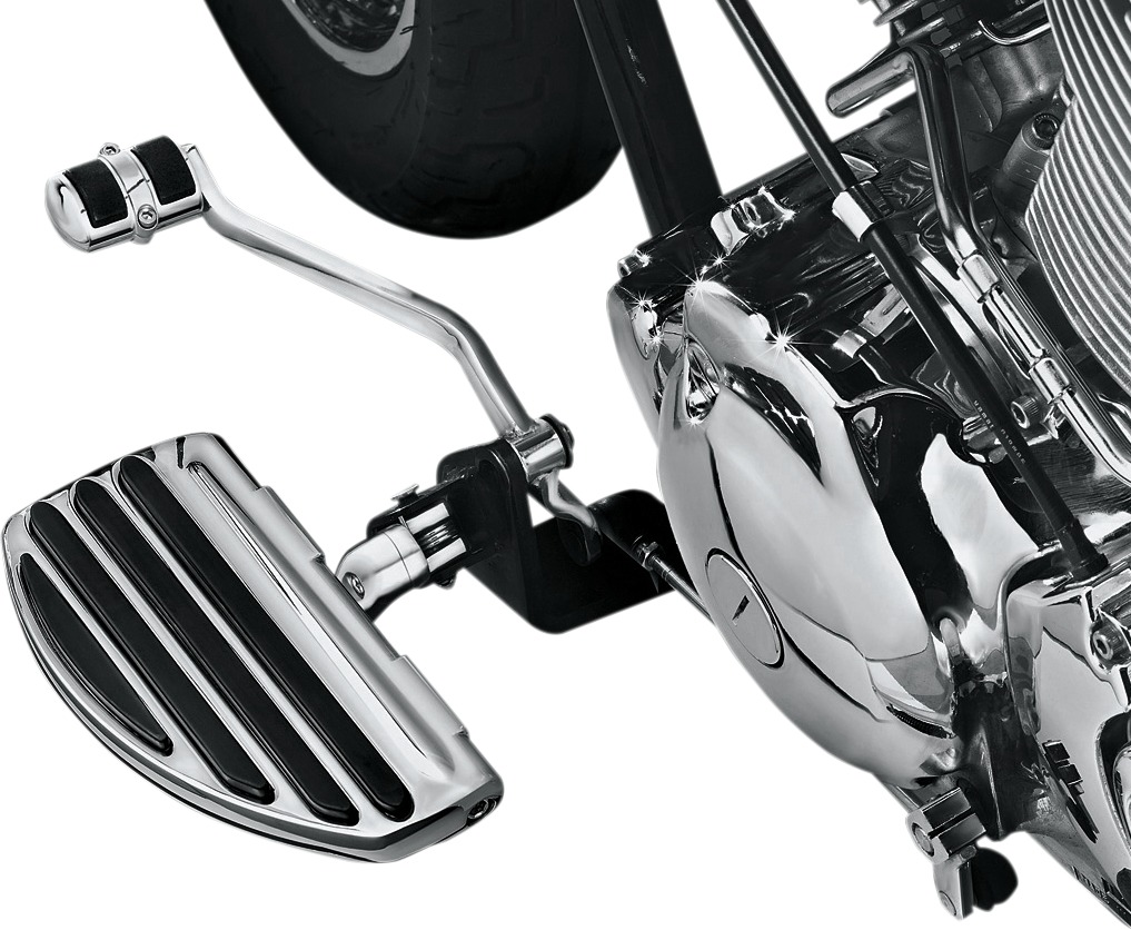 ISO-Board Driver/Passenger Floorboards Chrome - For Harley - Click Image to Close