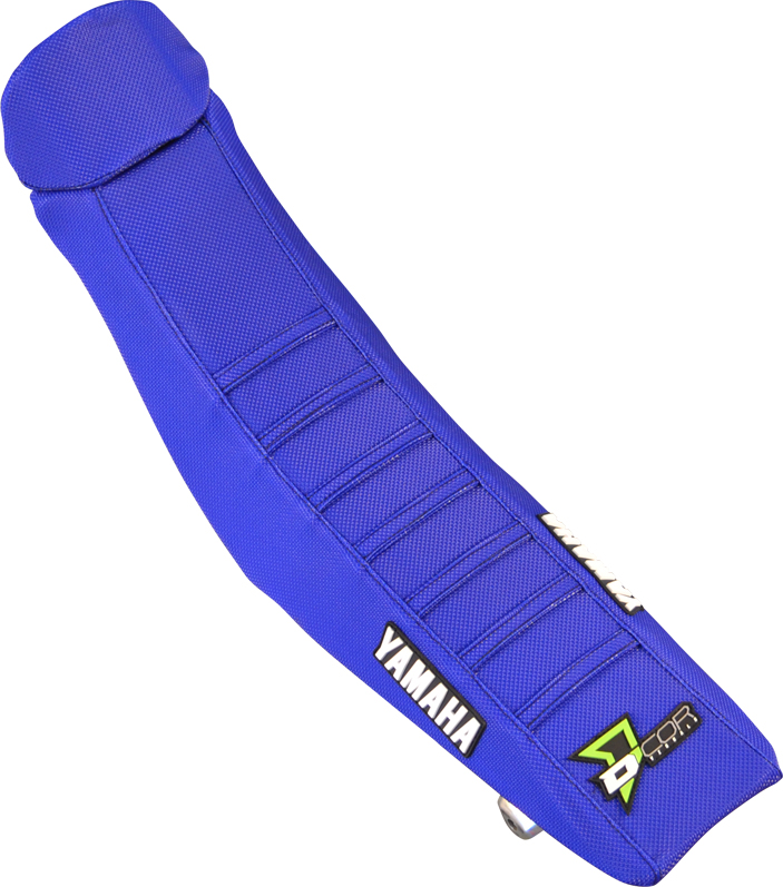 Gripper Seat Cover Blue - For 14-18 Yamaha WR YZ - Click Image to Close