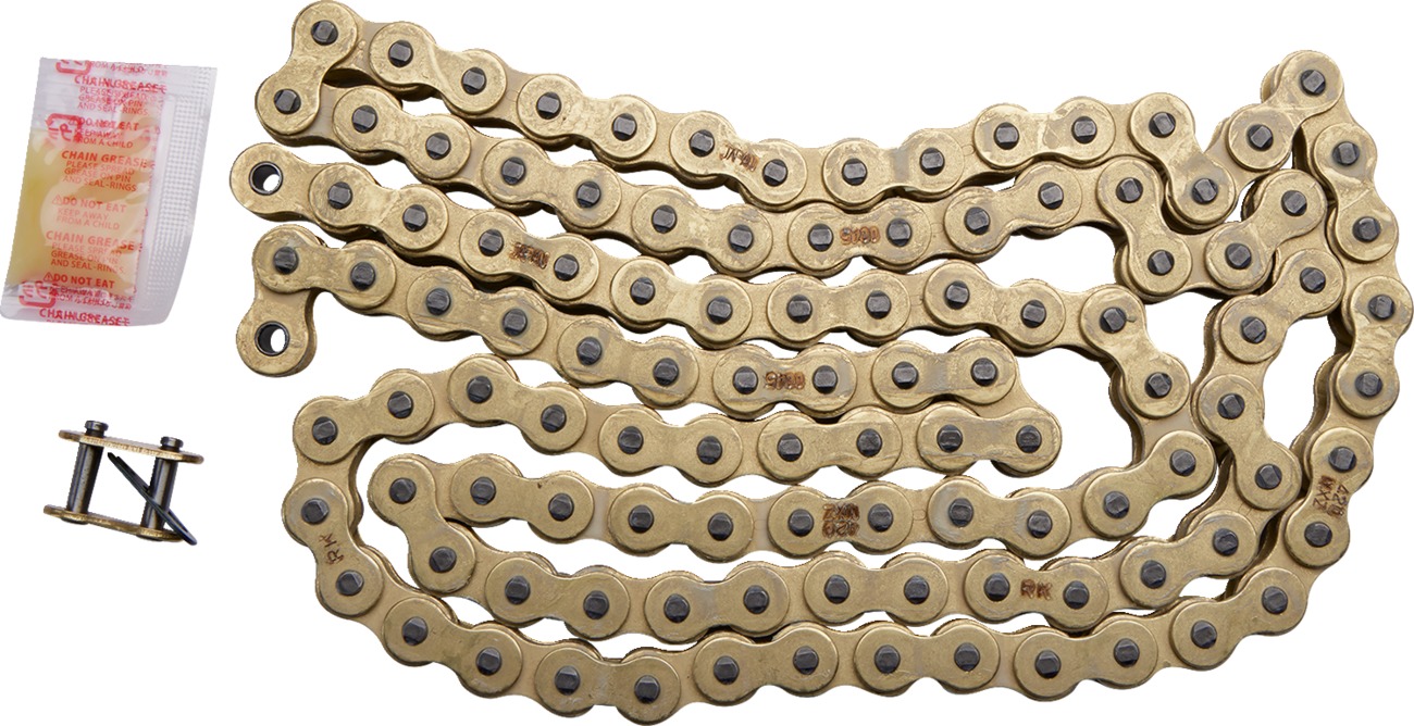 RK 420 MXZ Heavy Duty Gold Drive Chain 110 Links - 110 link 420 MXZ heavy duty gold chain - Click Image to Close