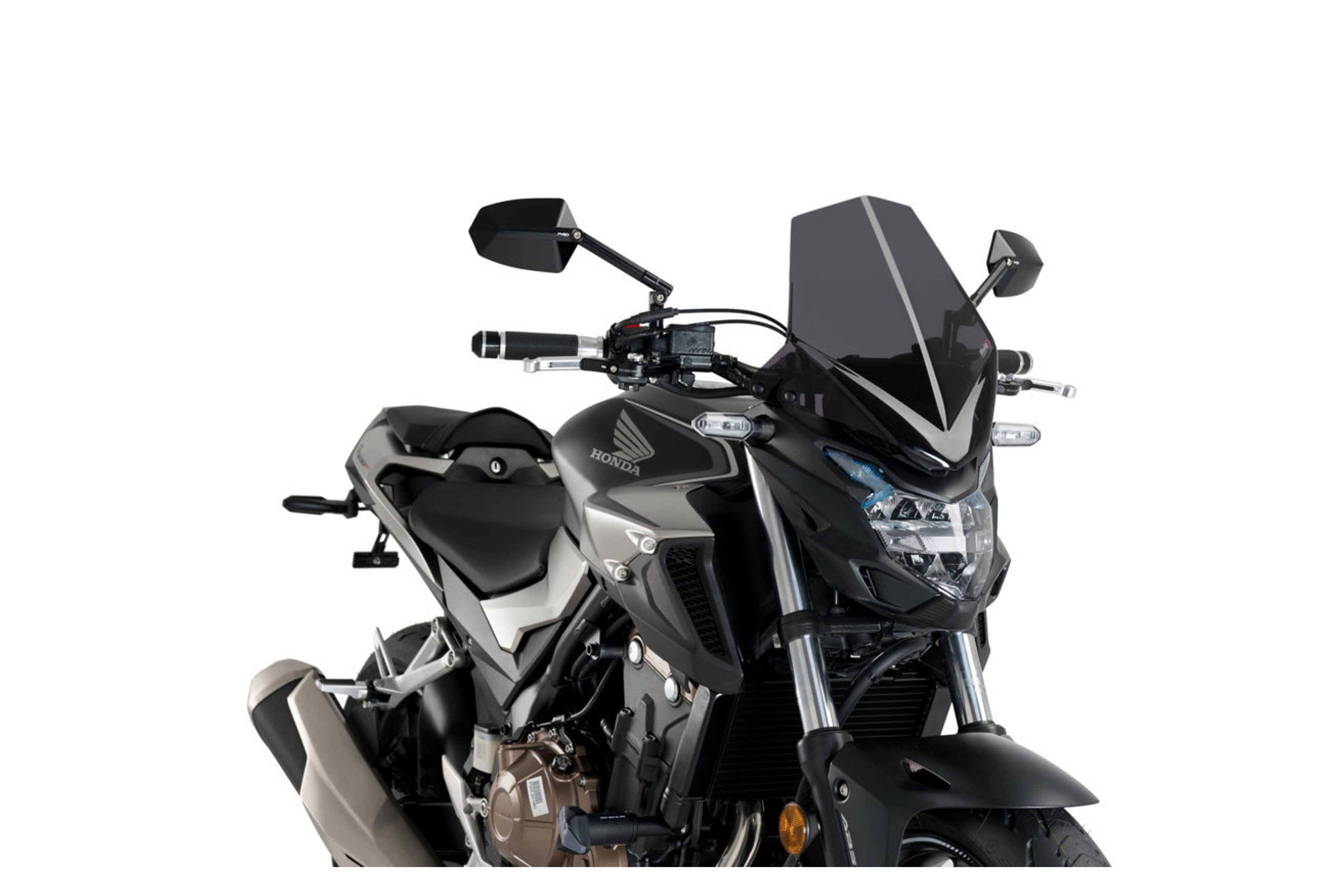 Dark Smoke Naked New Generation Windscreen - Click Image to Close