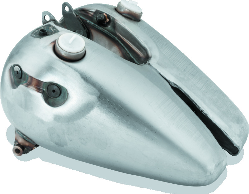 Bikers Choice 3.5 Gallon Handshift Gas Tank For 1948-1965 Big Twin - Fits 1948-1965 Big Twin, 3.5 gal hand shift tank - Click Image to Close