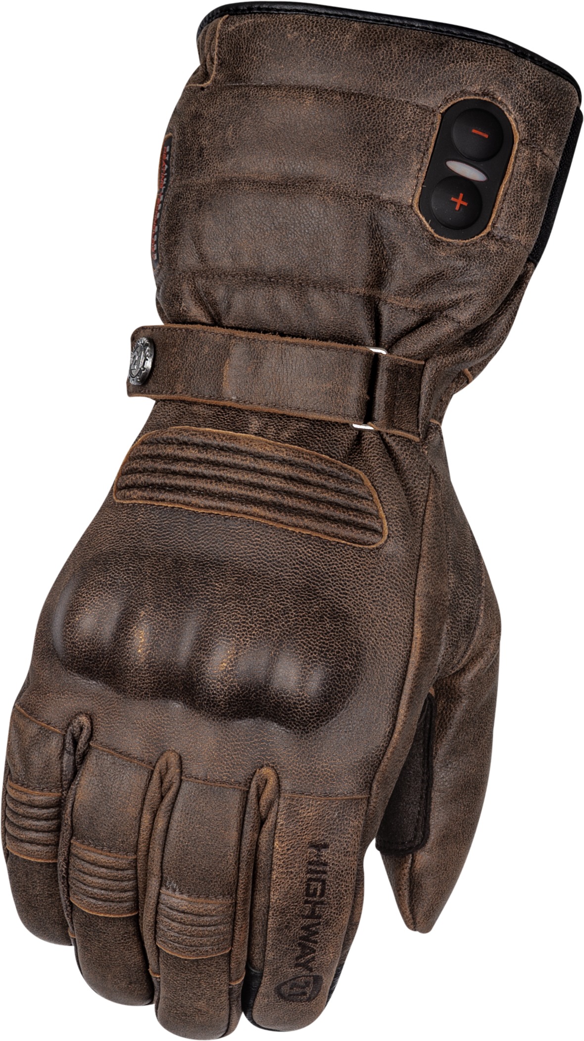 Highway 21 Radiant Heated Gloves Brown XS - Heated leather gloves, Brown, X-Small - Click Image to Close