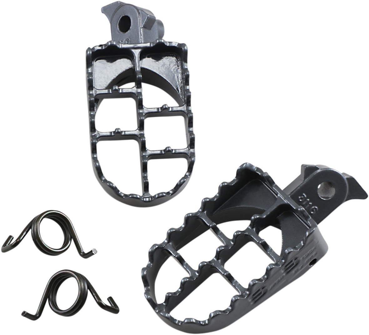 Super Stock Footpegs - For 85-16 Honda CRF XR Kawasaki KLR - Click Image to Close