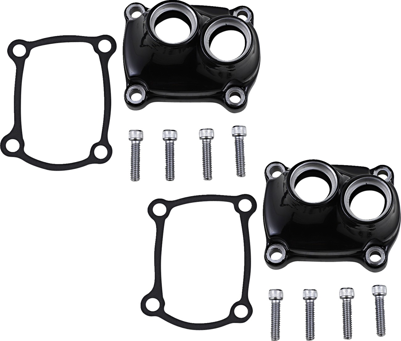 Drag Specialties Lifter Cover Black Gloss Pair For Harley-Davidson - Lifter cover pair For Harley-Davidson models - Click Image to Close
