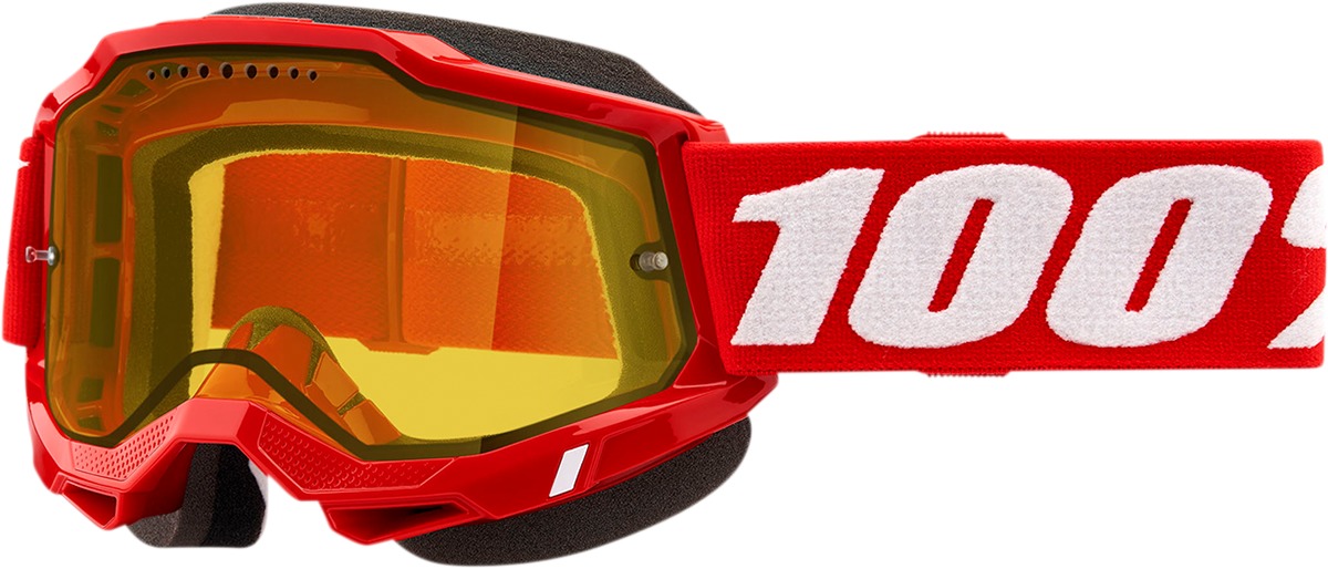 Accuri 2 Snow Red Goggles - Dual Yellow Lens - Click Image to Close