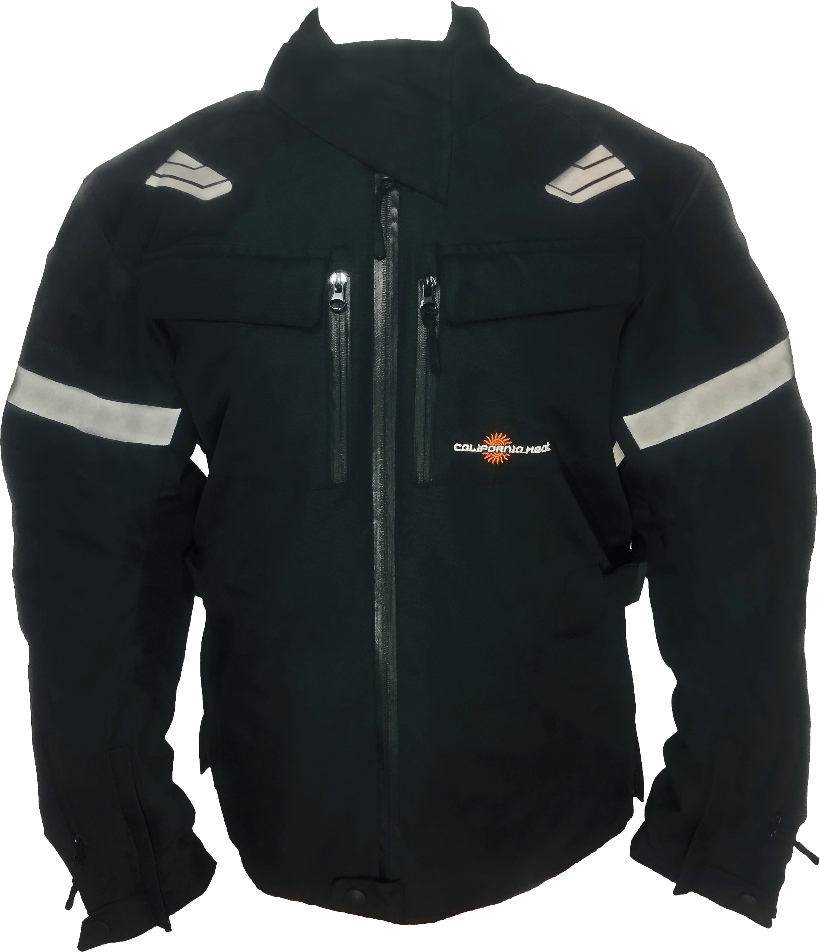 California Heat Streetrider Outer Jacket Black 3X Large - Heated four-season jacket, Black - Click Image to Close