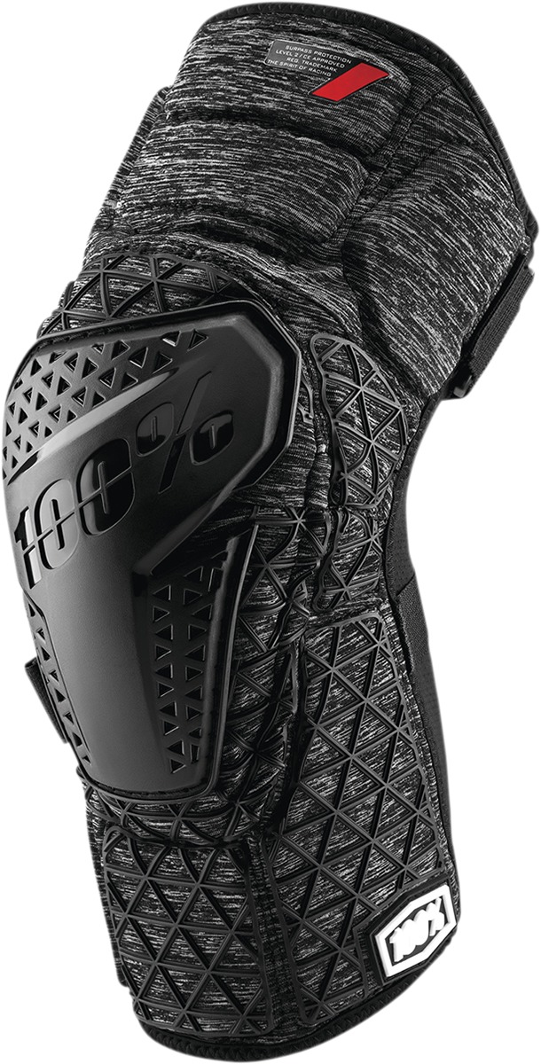 100% Surpass Knee Guards XL Black Heather Gray Unisex - Impact knee guards XL Black Heather Gray Unisex - Click Image to Close