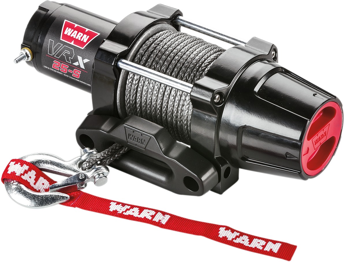 Warn VRX 2500-S Winch with Synthetic Rope Black - Click Image to Close