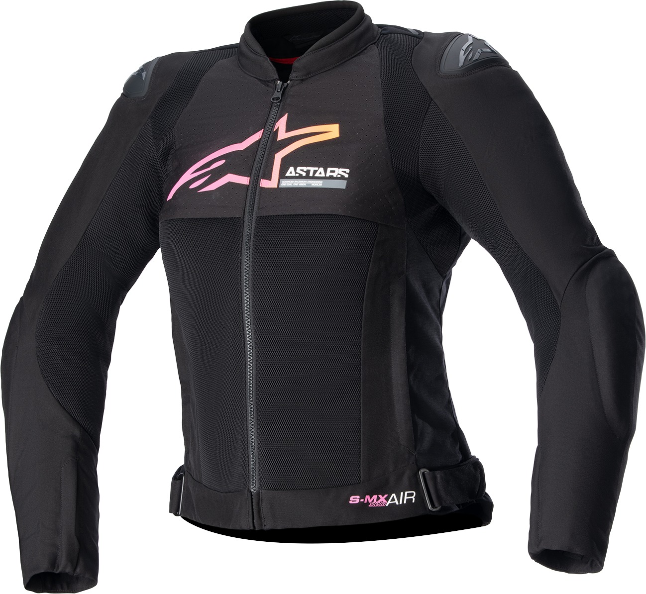 Alpinestars Stella SMX Air Women's Jacket Black/Pink/Yellow Small - Mesh textile sport jacket for women, size Small - Click Image to Close