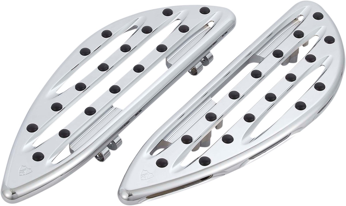 Arlen Ness Chrome Deep Cut Driver Floorboards - Click Image to Close