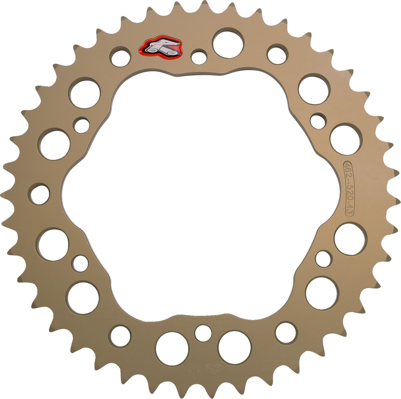 Renthal Rear Aluminum Sprocket 520 43T Hard Anodized For Ducati - 43 tooth 520 rear sprocket For Ducati Supersport, Panigale V2 - Click Image to Close