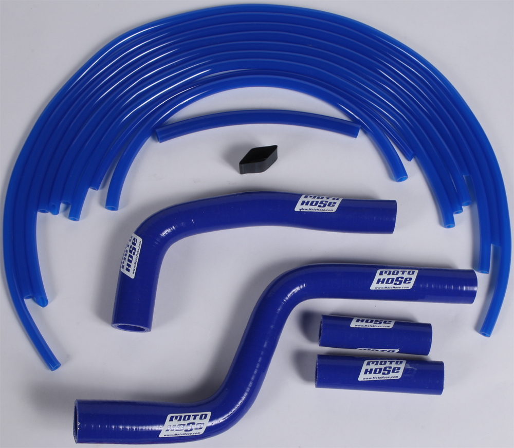 Silicone Hose Kit Blue - For 03-19 Yamaha YZ125 - Click Image to Close