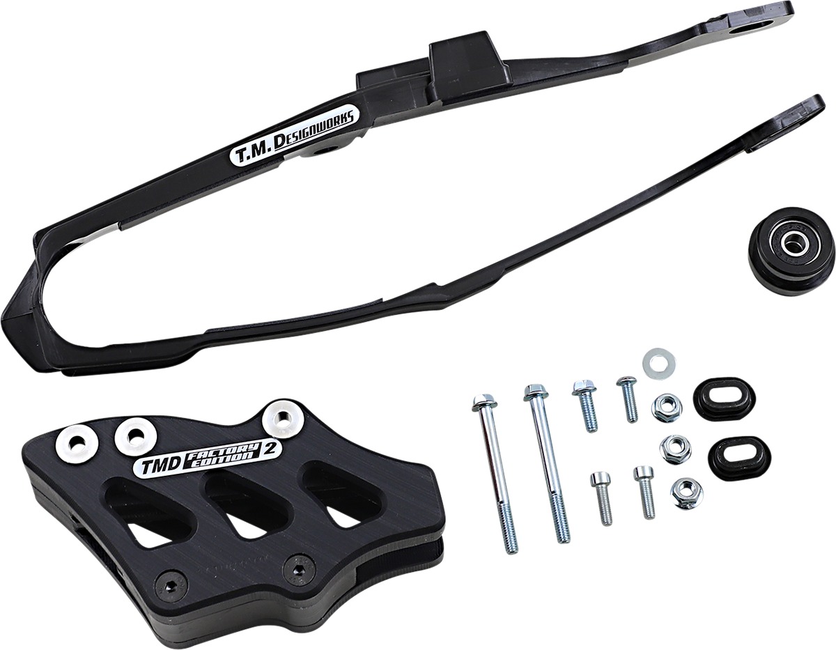 Black Chain Slide-N-Guide Kit - FE #2 - For 17-18 CRF450R/RX & 18-19 CRF250R/RX - Click Image to Close