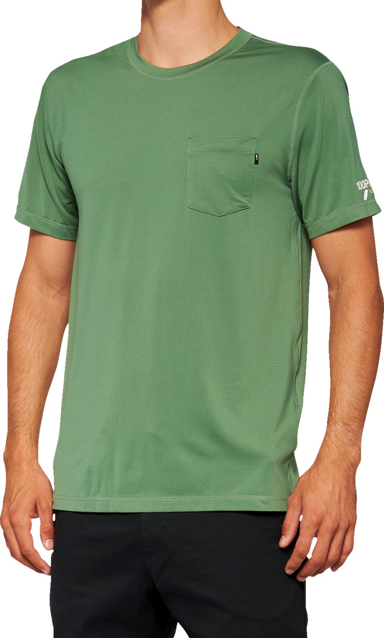 Men's Mission Athletic Tee - Mission Ath Tee Olv Lg - Click Image to Close