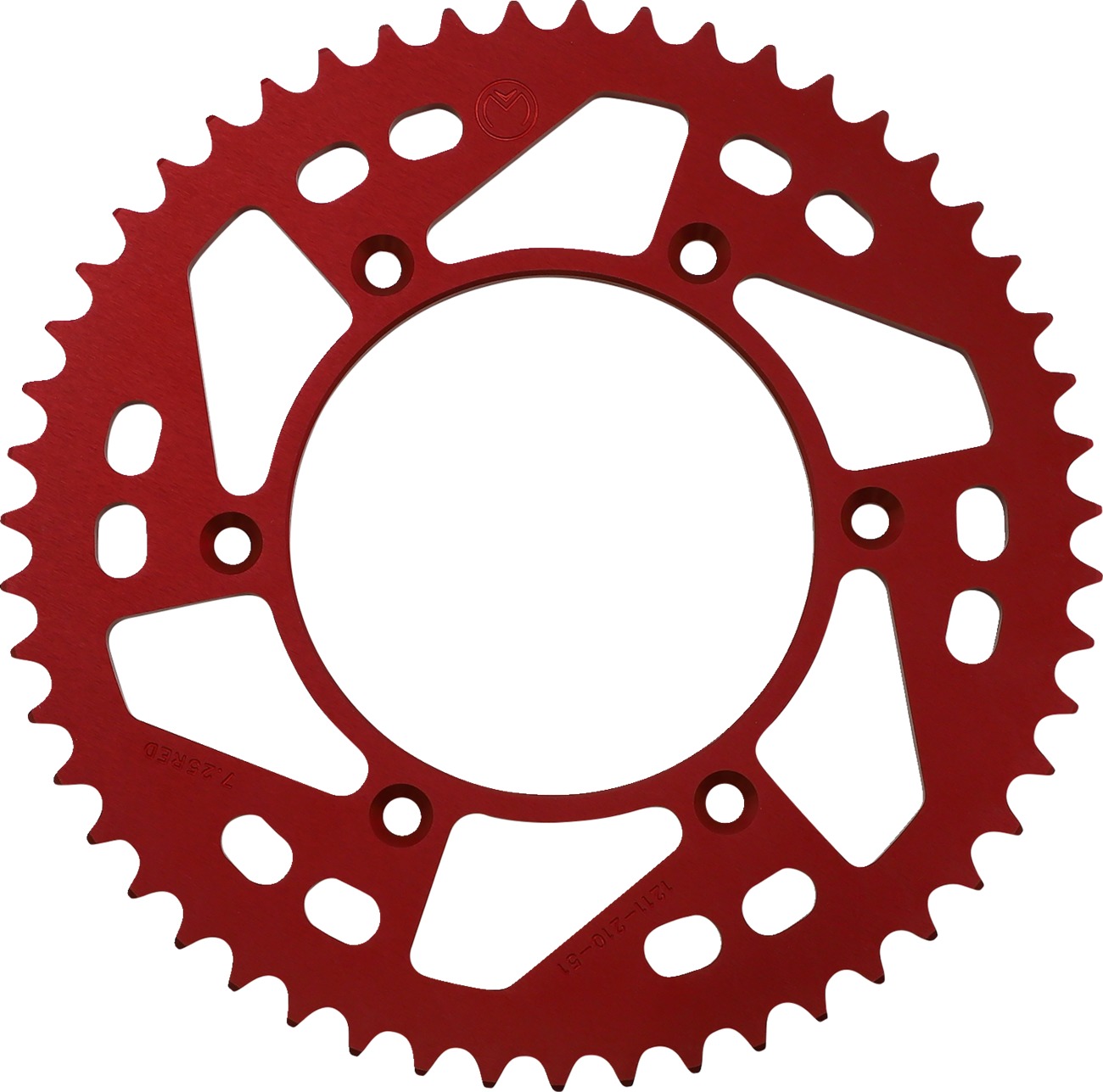 Moose Offroad Rear Aluminum Sprocket Red 51T 520 For Honda CRF/XR/CR Models - Click Image to Close