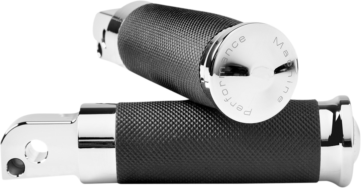 Performance Machine Contour Passenger Footpegs - Chrome - Click Image to Close