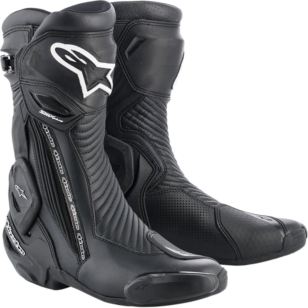 SMX Plus Street Riding Boots Black US 7.5 - Click Image to Close
