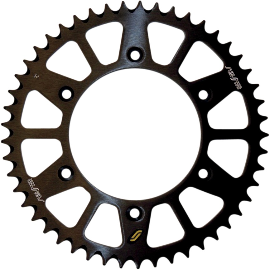 Works Triplestar Aluminum Rear Sprocket 48T - Black - For 85-20 Husq KTM Husaberg - Click Image to Close