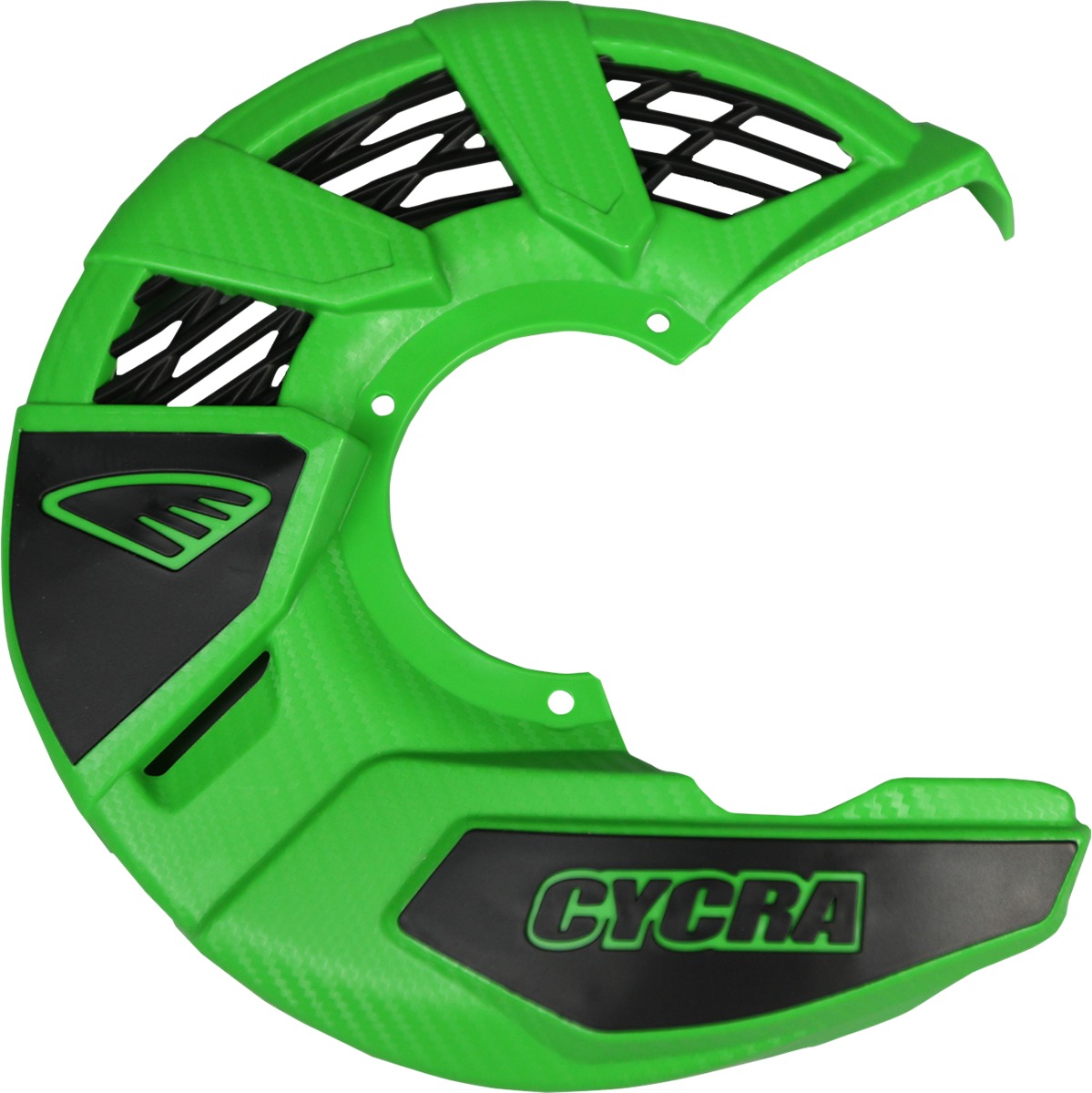 Cycra Tri-Flow Disc Cover Green For Kawasaki - Green disc cover fits Kawasaki, requires Cycra mount - Click Image to Close