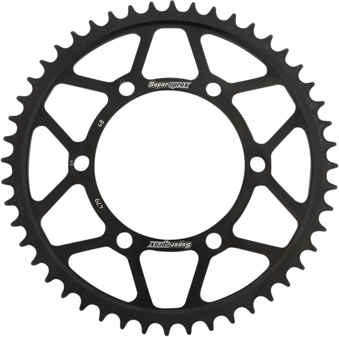 Steel 530 48T Rear Sprocket - Black - Click Image to Close