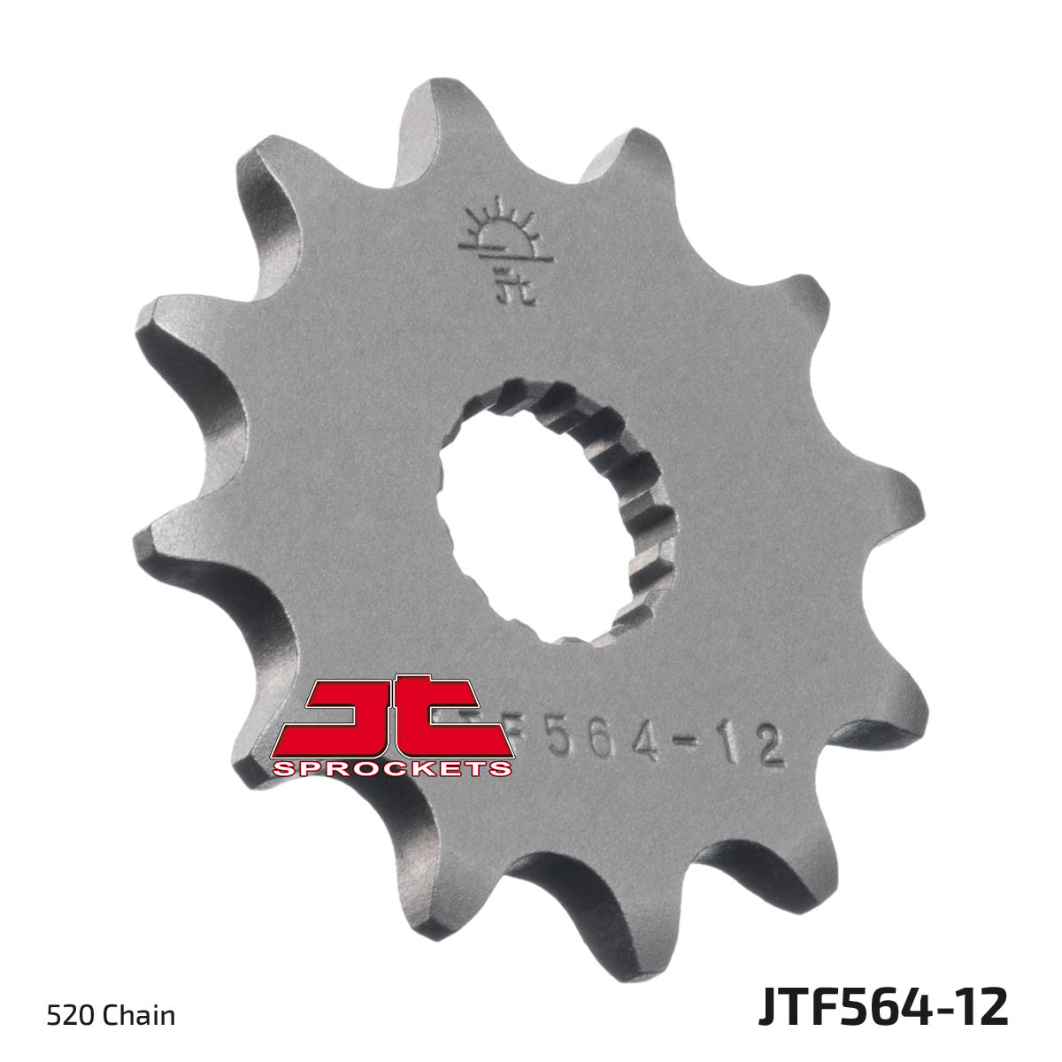Front Steel Countershaft Sprocket - 12 Tooth 520 - For YZ125 - Click Image to Close