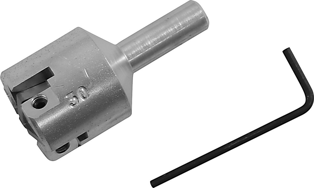 Woody's Stud Sharpening Tool for 3/8in Drill Chuck - Steel stud sharpener for snowmobile track studs - Click Image to Close