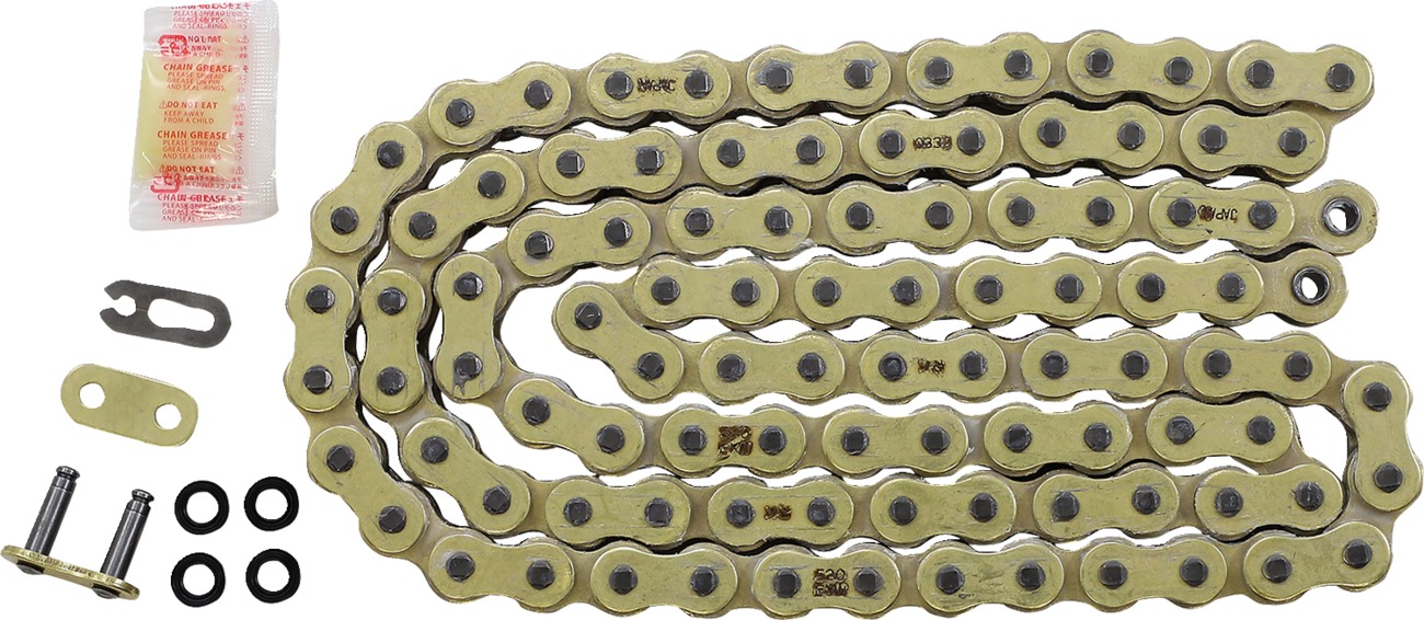 RK GB520EXW-100 XW-Ring 520 Chain Gold 100 Links - XW-Ring Gold 520 Chain, 100 Links - Click Image to Close