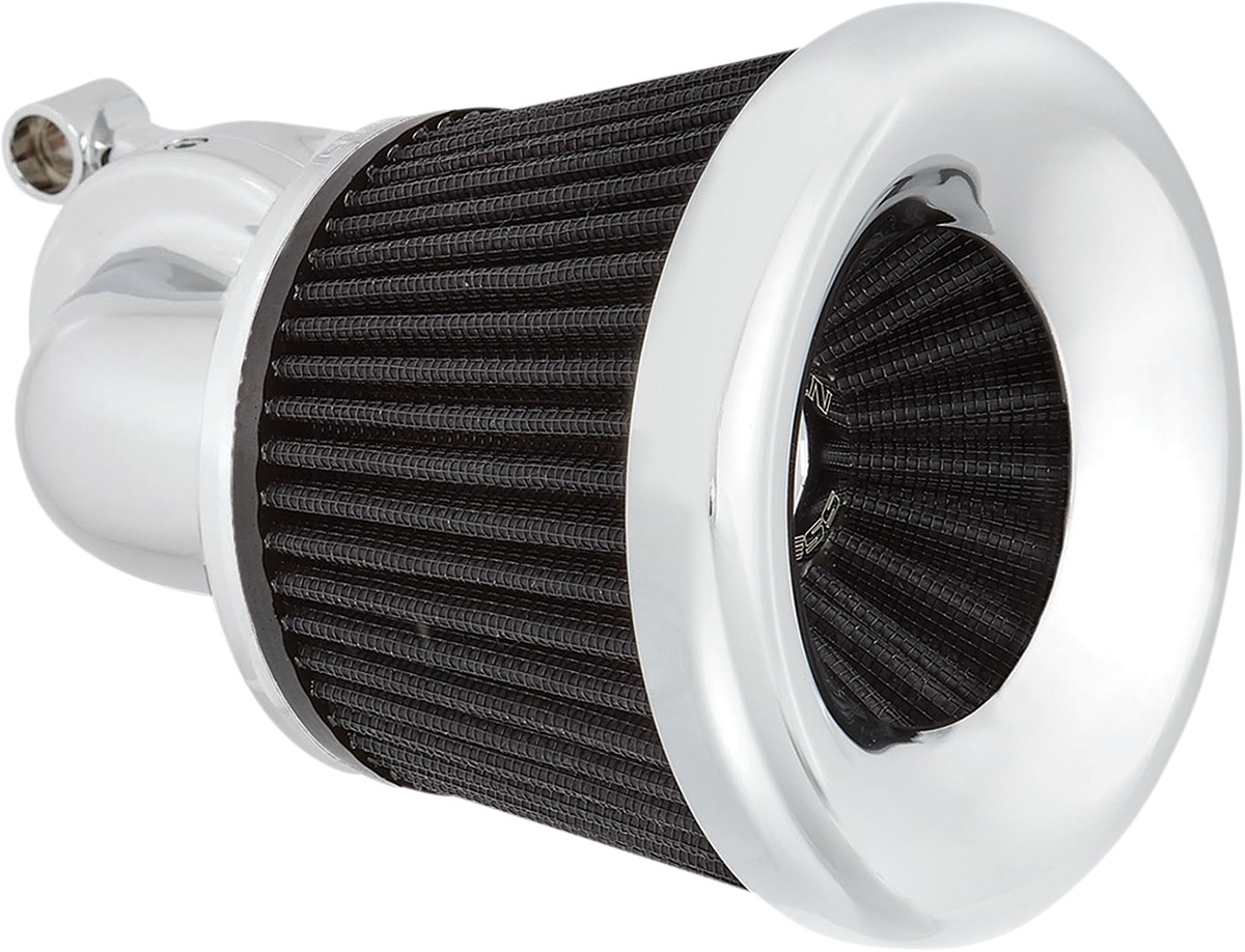 Arlen Ness Velocity 90 Deg. Air Cleaner Kit Chrome - Click Image to Close