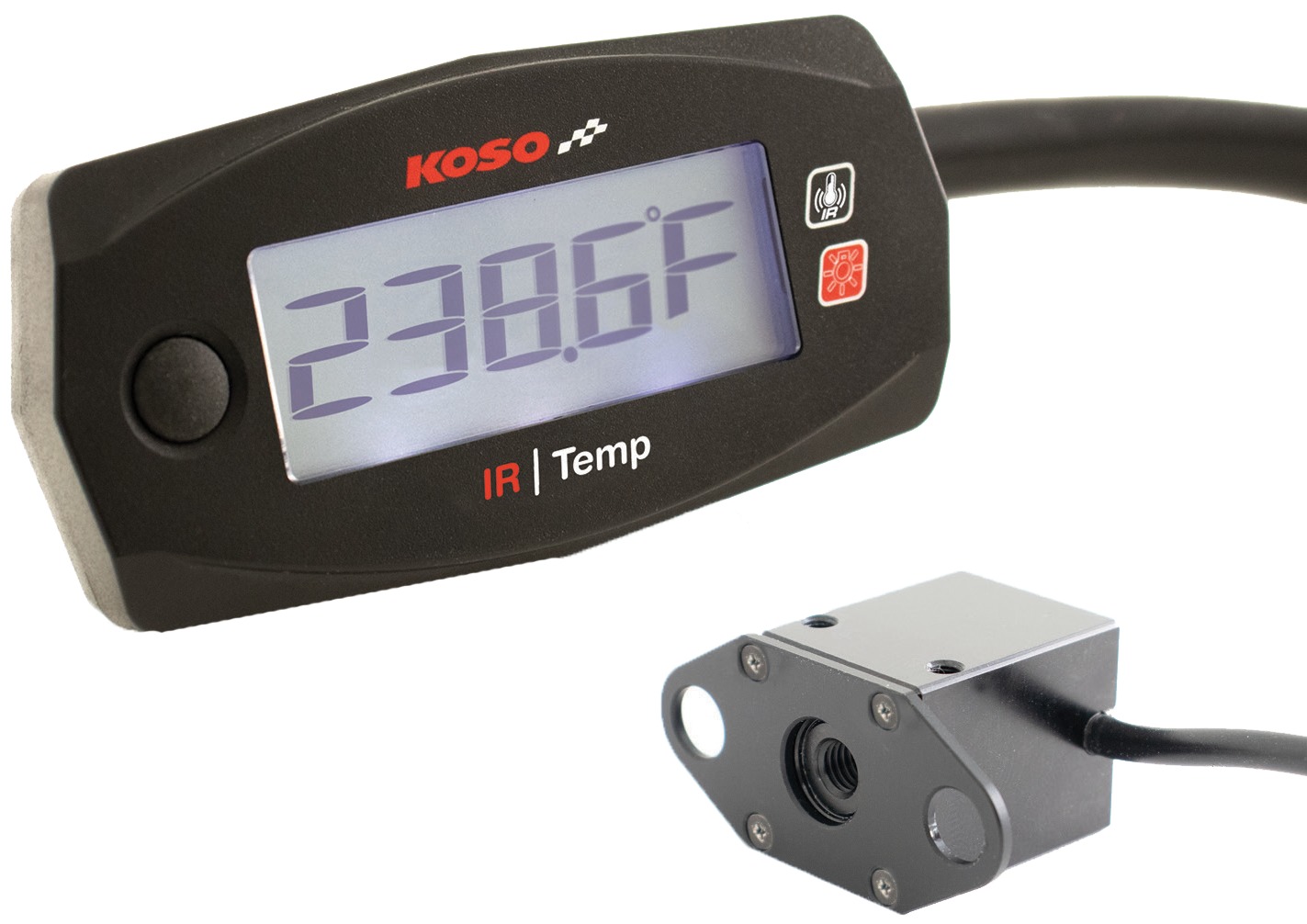 KOSO Mini 4 IFR Infrared Temperature Meter Universal - Infrared surface temp gauge, universal fit - Click Image to Close