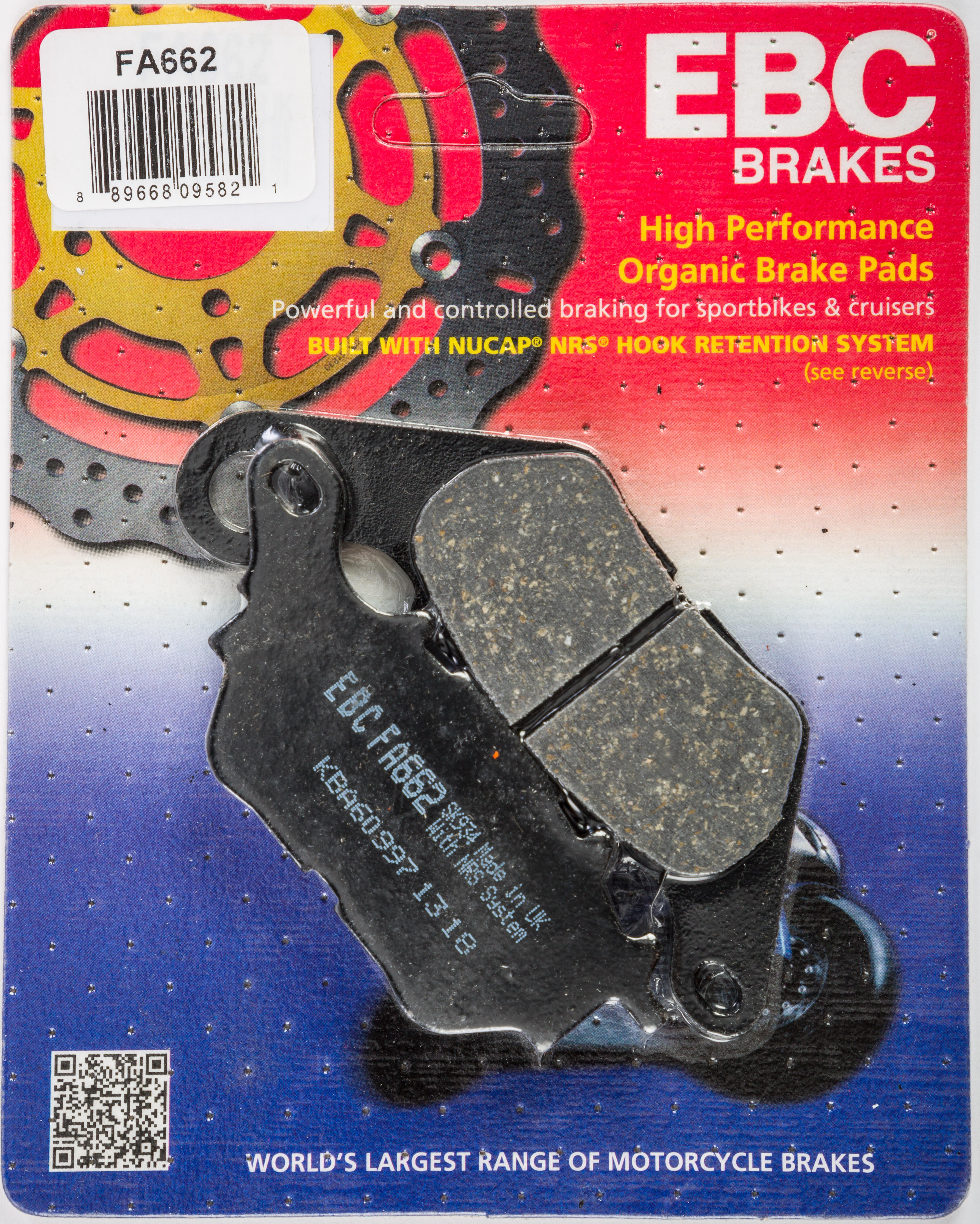 Standard Organic Rear Brake Pads - Yamaha R3 - Click Image to Close