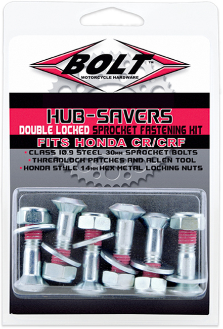 "CR" Style Sprocket Fastener Double Locked Sprocket Bolt Kit - Click Image to Close