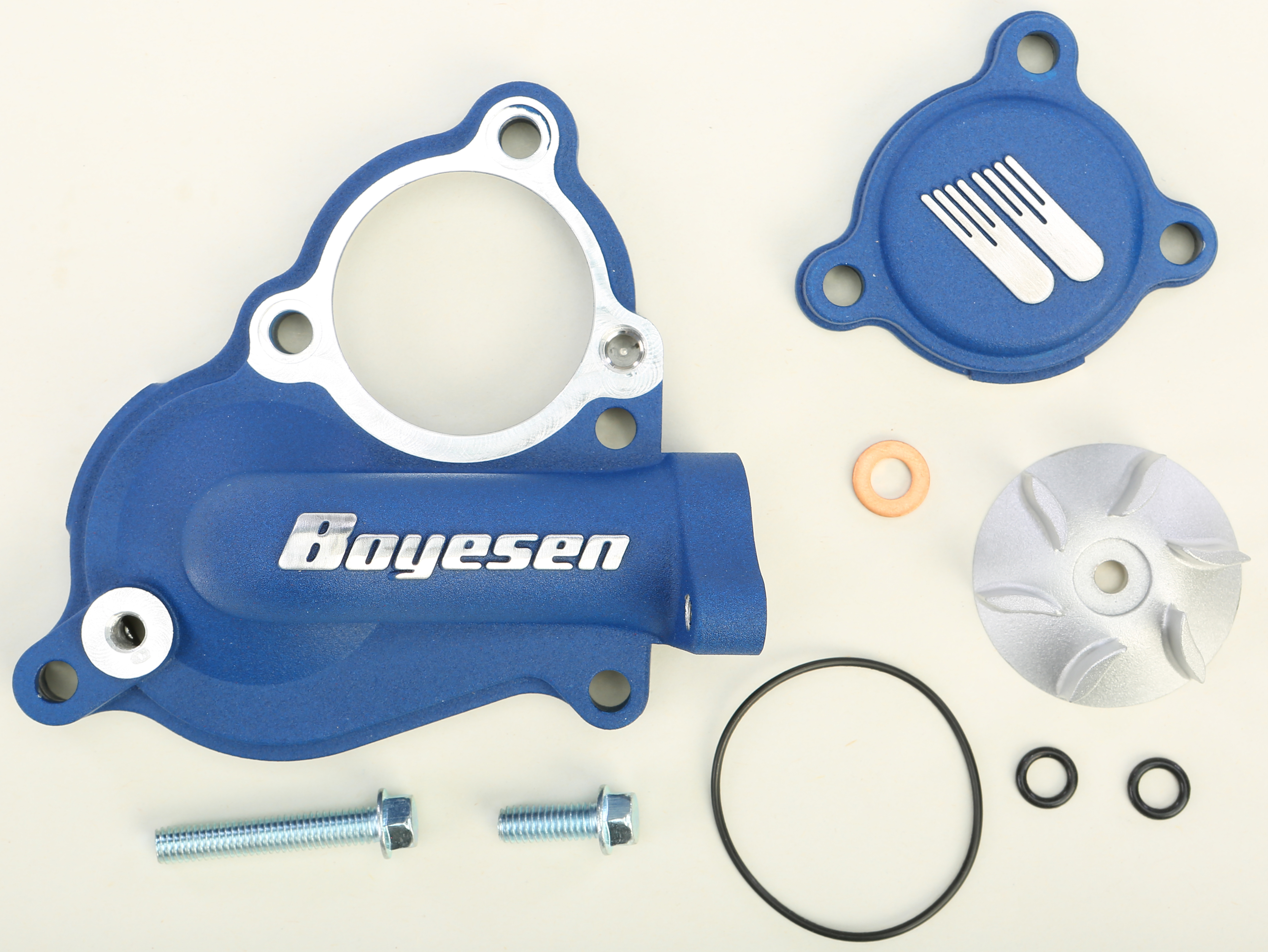 Waterpump Cover Impeller Kit Blue - For 04-16 KX250F RMZ250 - Click Image to Close