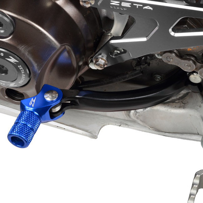 Forged Shift Lever w/ Blue Tip - For 15-19 Yamaha WR250F YZ250FX - Click Image to Close