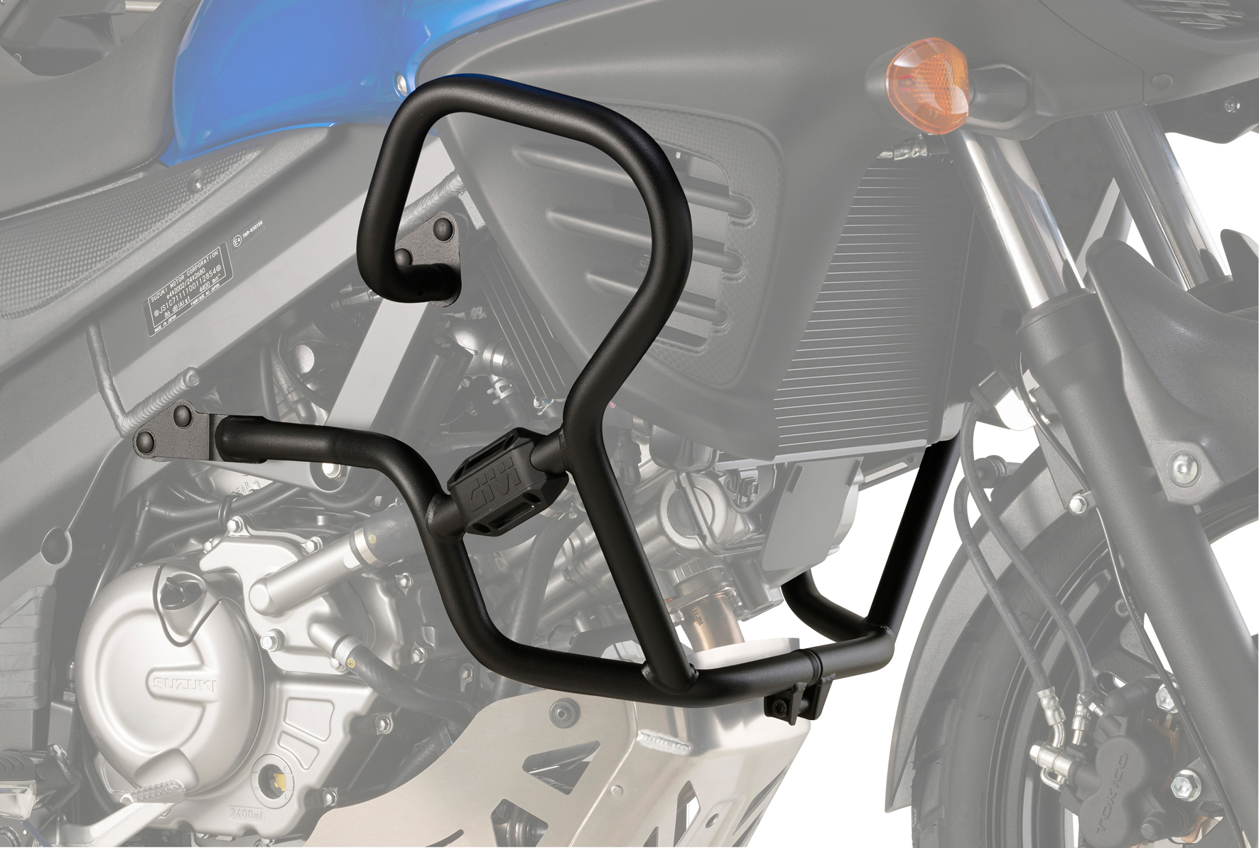 Engine Guard - Black - For 12-17 Suzuki DL650 V-Strom - Click Image to Close