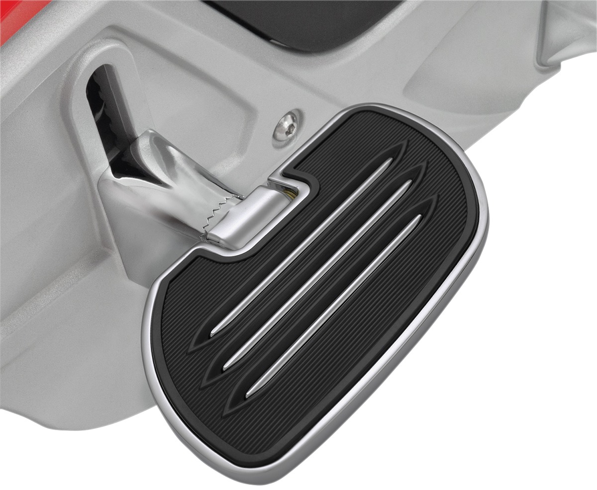 3-Bar Passenger Floorboards Chrome - For 10-15 Can-Am Spyder RT - Click Image to Close