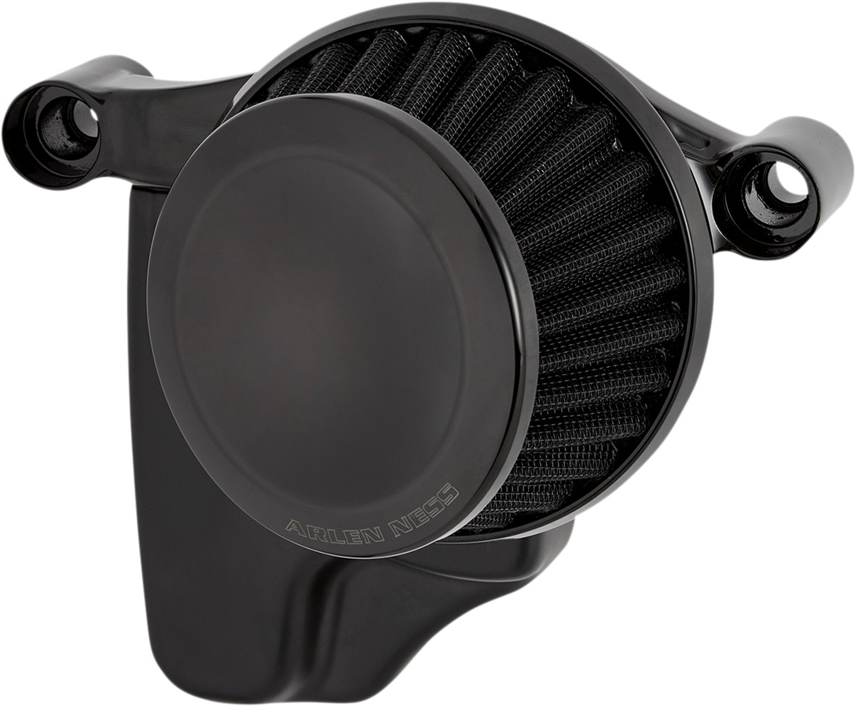 Arlen Ness Mini 22 Deg. Air Cleaner Kit Black - Click Image to Close