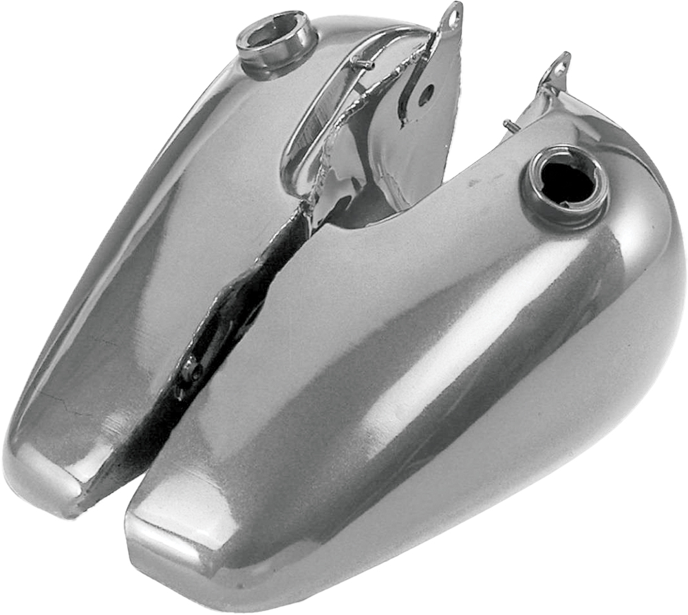 HardDrive Fat Bob Gas Tank 3.5 Gallon Cam-Lock Type - 3.5 gal Fat Bob tank for Harley Big Twin thru 1984 - Click Image to Close