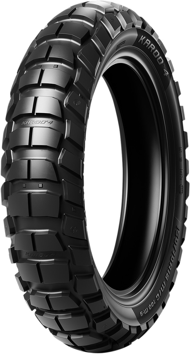 150/70R18 Karoo 4 Rear 50/50 Adventure Tire - Click Image to Close