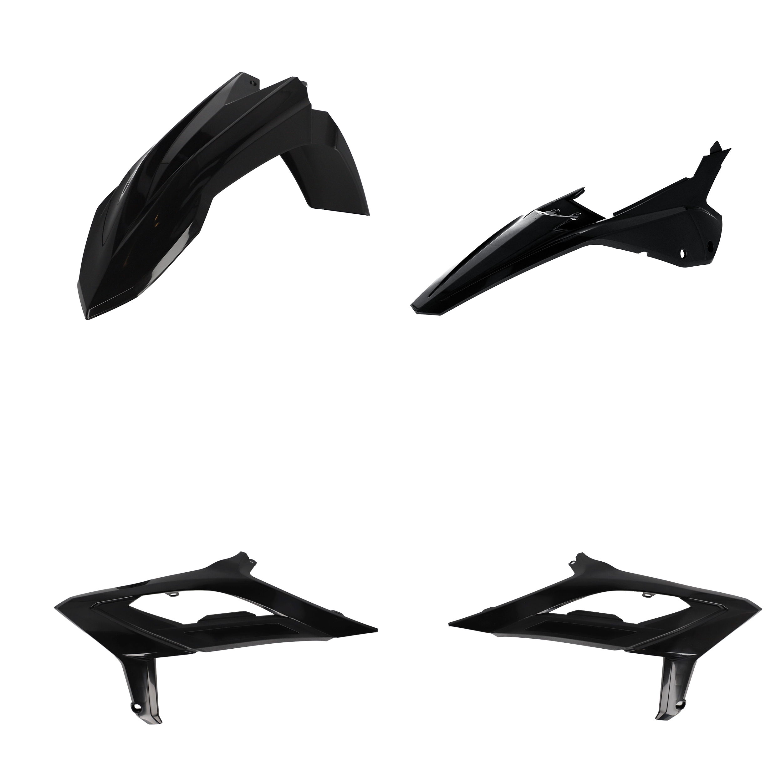 Acerbis Plastic Kit Black For Beta 300 RX 2023-2024 - Body plastic kit for Beta 300 RX 2023-2024 - Click Image to Close
