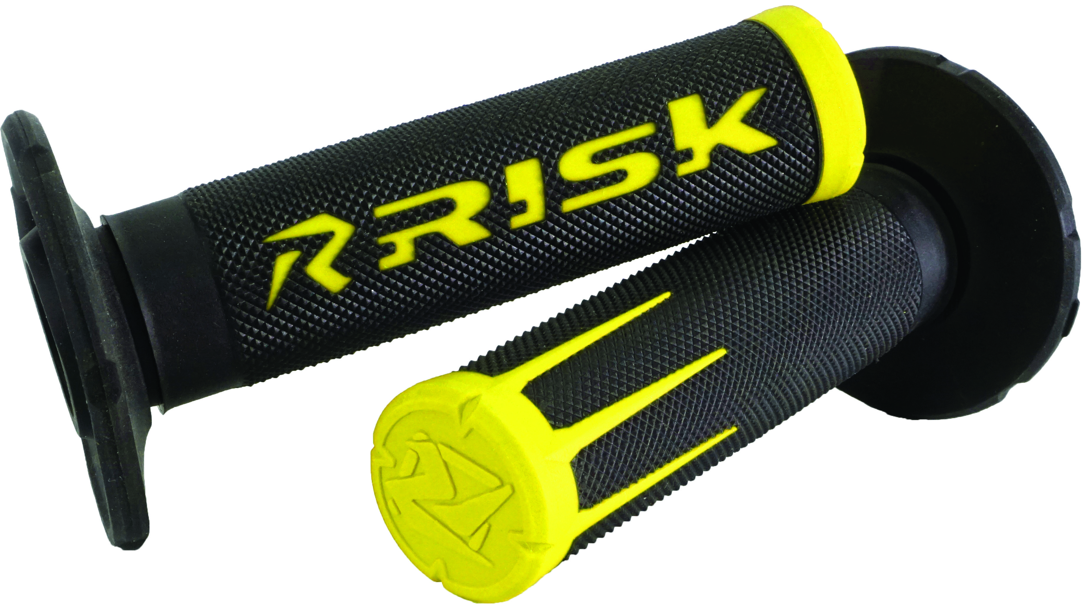 Fusion 2.0 Motorcycle Grips Yellow - Click Image to Close