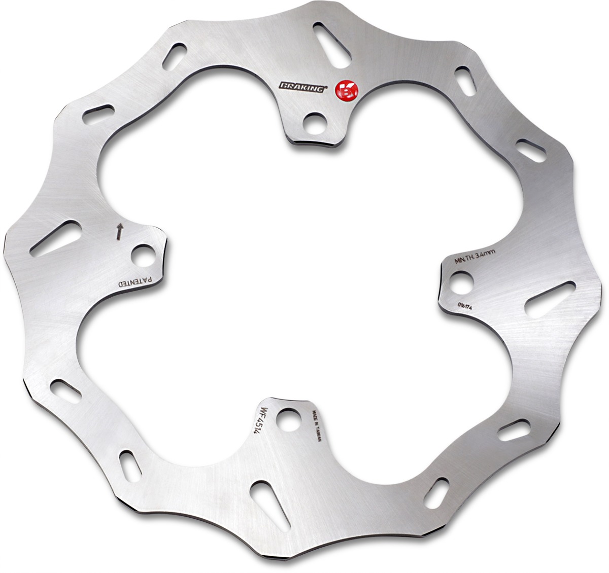 Rear Brake Rotor - For 19-20 Kawasaki KX450 - Click Image to Close