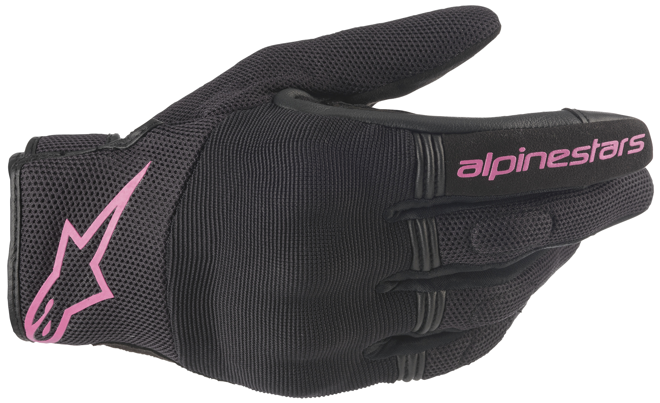 Alpinestars ST Copper Gloves Black Fuchsia M - Stylish gloves in black & fuchsia, size M - Click Image to Close
