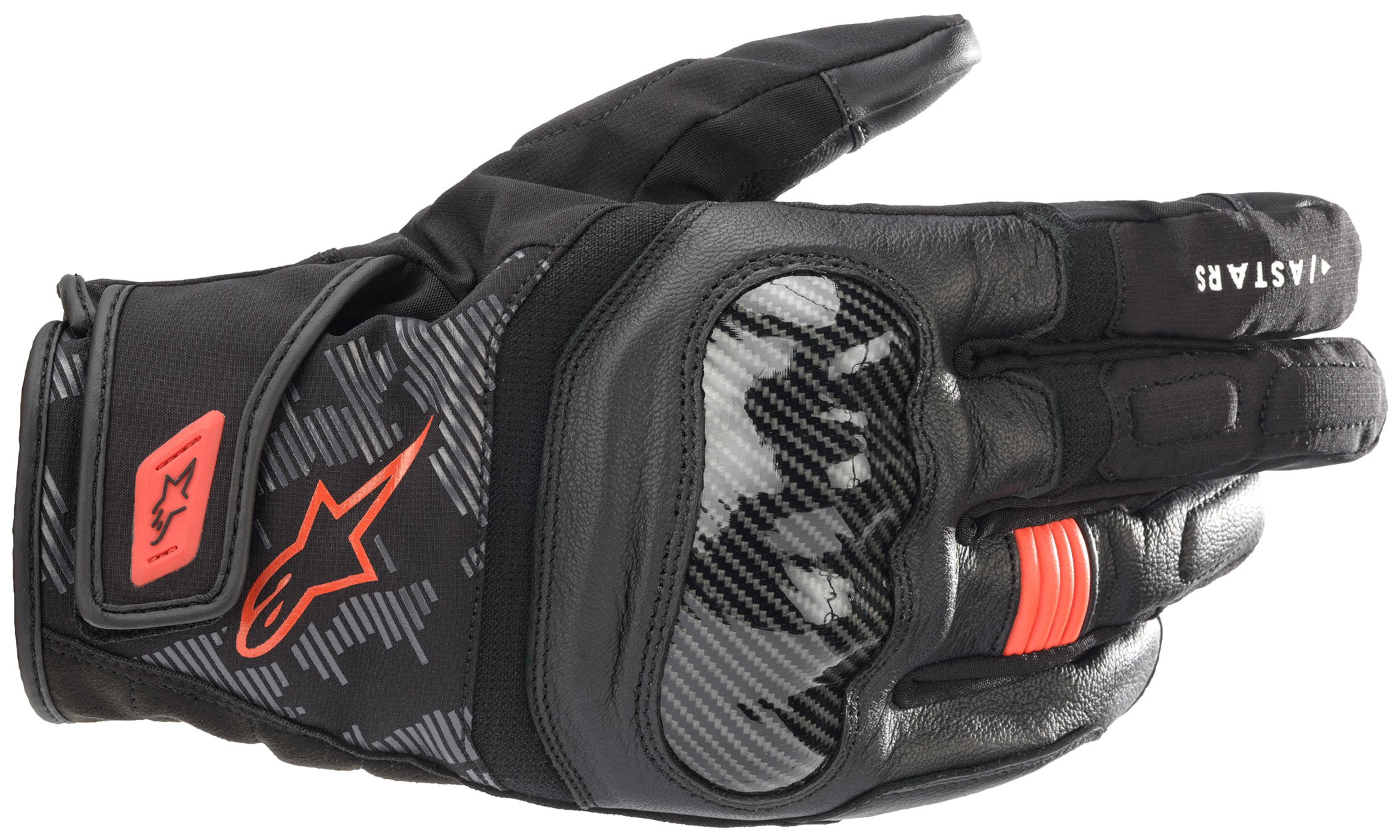 Alpinestars SMX-Z DS Gloves Black/Red 2X-Large - Click Image to Close