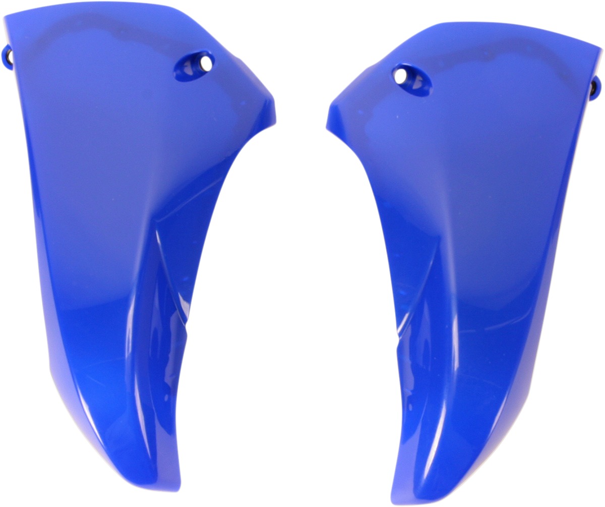 Blue Upper Radiator Shrouds - For 10-13 Yamaha YZ450F - Click Image to Close