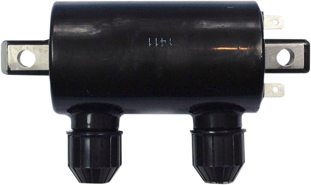 External Ignition Coil - Black - For 83-88 Honda VT Shadow Ascot - Click Image to Close